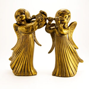 Hermann 1972 Large Ceramic Big Eye Angels