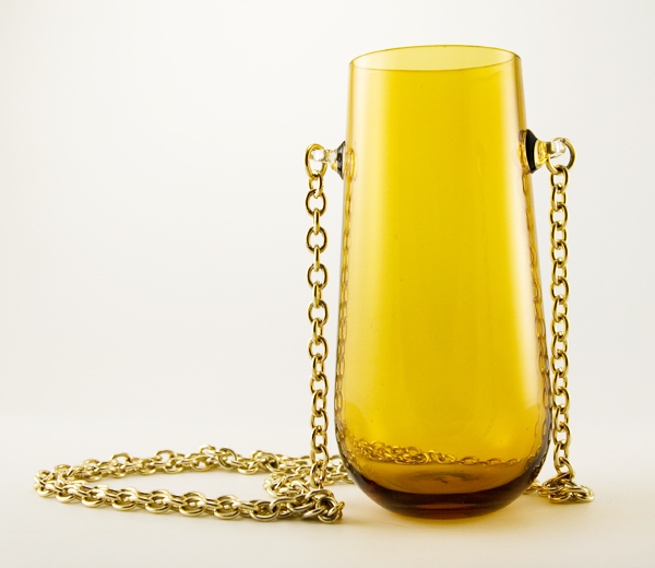Hippie Hi-Ball Blown Tumbler Neckglass