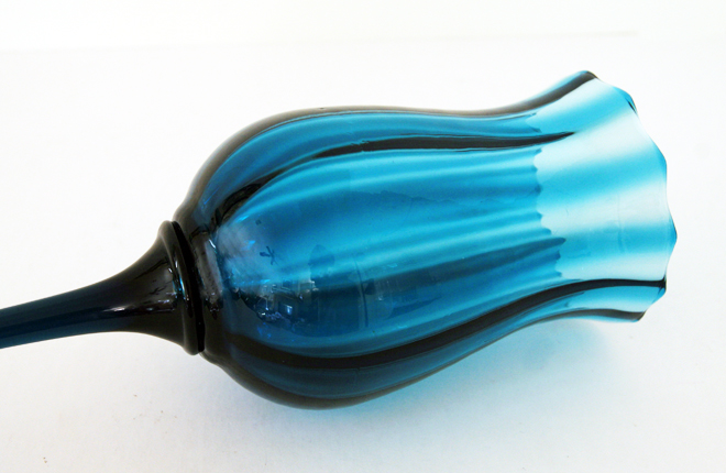 Huge Long Stemmed Murano Glass Vase - Image 3