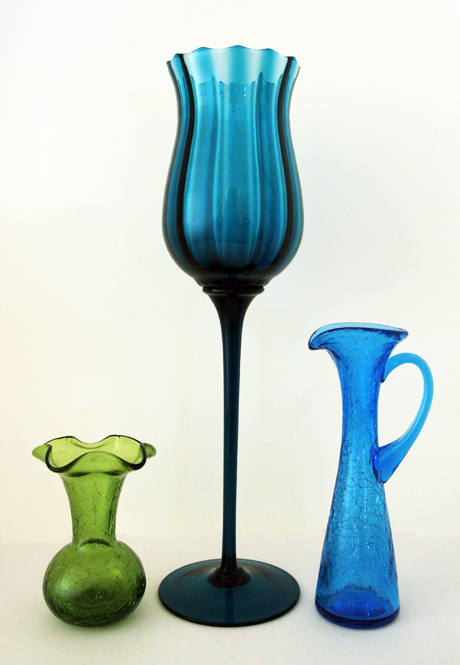 Huge Long Stemmed Murano Glass Vase - Image 2