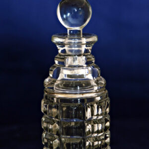 Cube Crystal Bottle Candlewick Stopper by Imperial