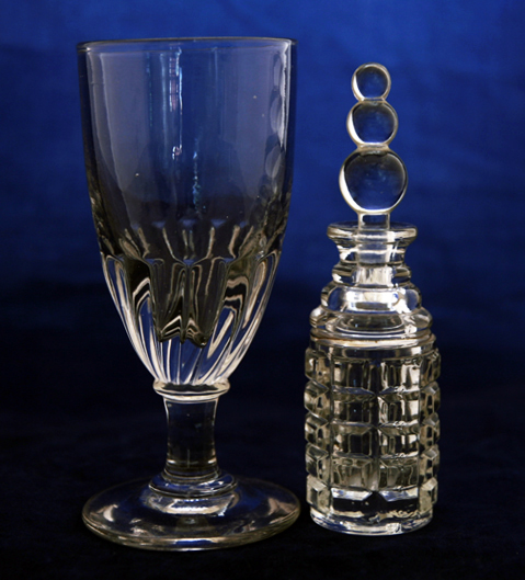 Cube Crystal Bottle Candlewick Stopper by Imperial - Image 4