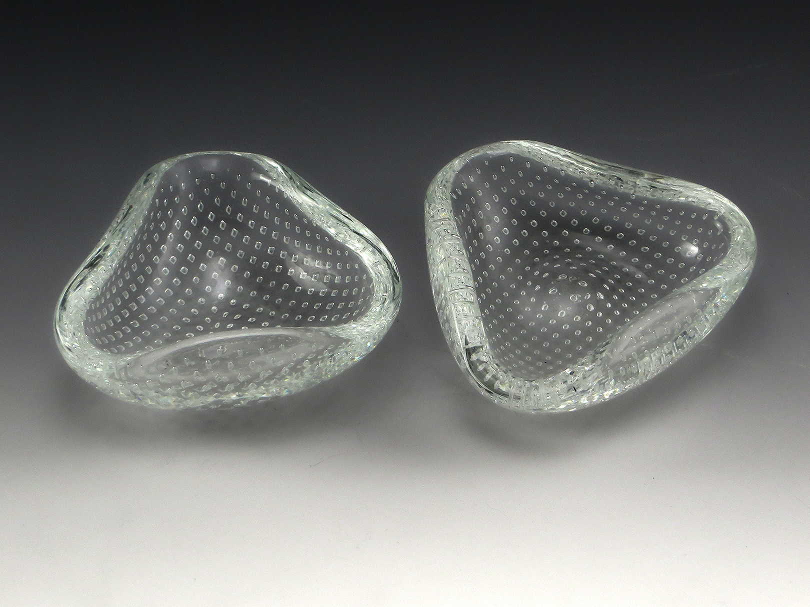 Italian Venini Art Glass Petite Bowls