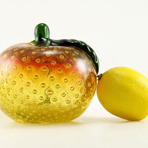 Aventurine Rubina Verde Bullicante Glass Peach