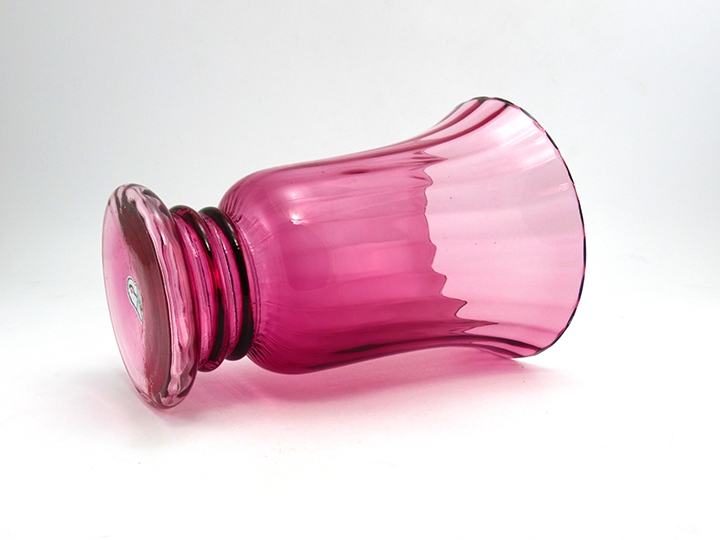 Large Vintage Cranberry Glass Vase by Pilgrim, USA - Image 4