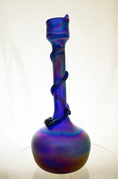 Persian Flask Bottle with Iridescent Luster