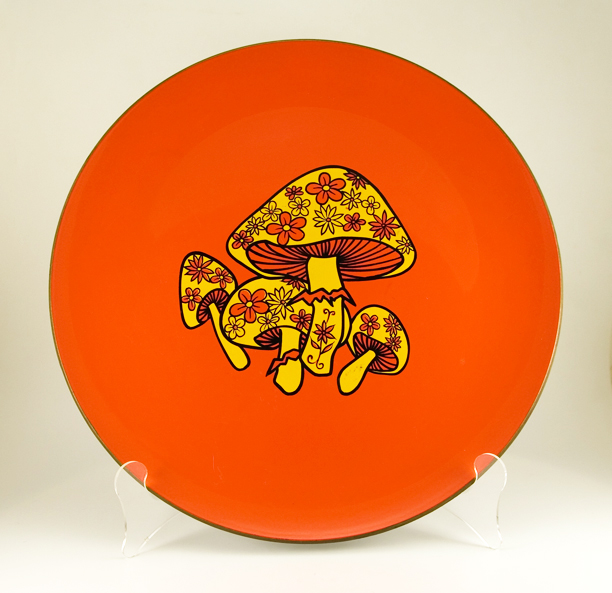 Mushroom Party Platter From the 1970s - Large