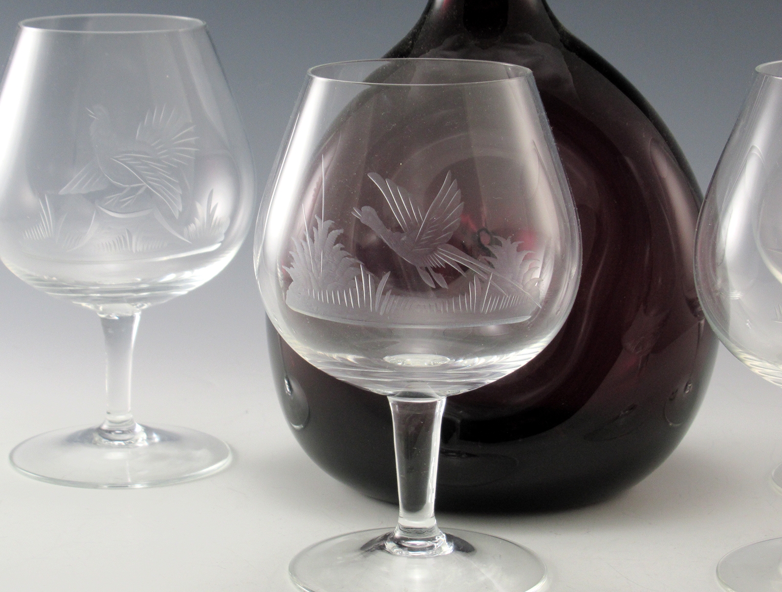 Rowland Ward Game Bird Crystal Oversize Brandy Snifter Set - Image 3
