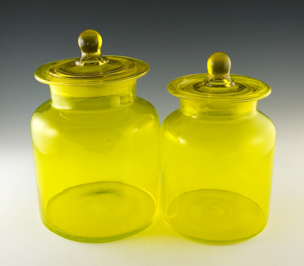 Vintage Kitchen Canister Set in Lemon Yellow - Image 3
