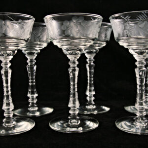 Libbey Rock Sharpe Crystal Cocktail Set of 6