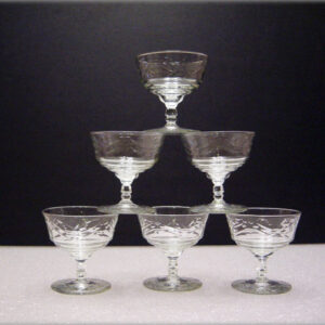 Rock Sharpe Crystal Etched Stemware Set by Libbey