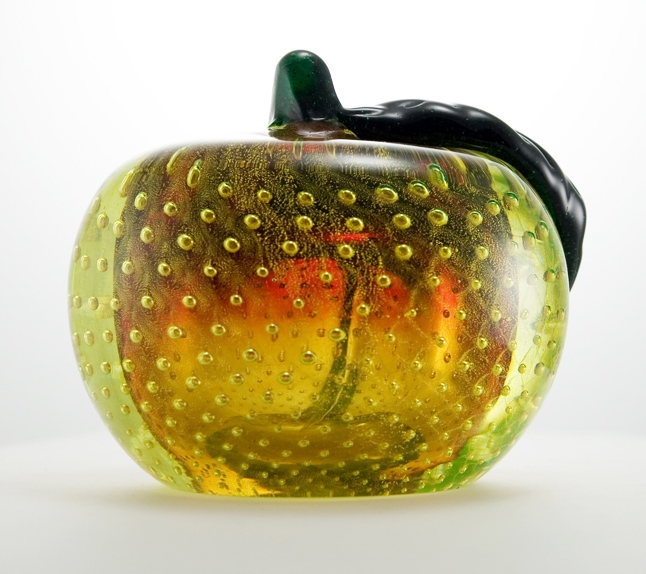 Magnificent Venetian Glass Peach Weighs 3 lbs - Image 3