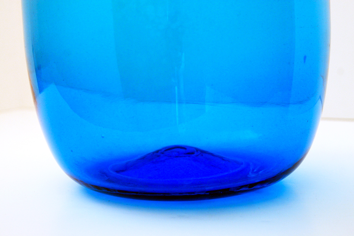 Mid-Century Decor Blenko Art Glass Huge Bottle Jug Vase - Image 3