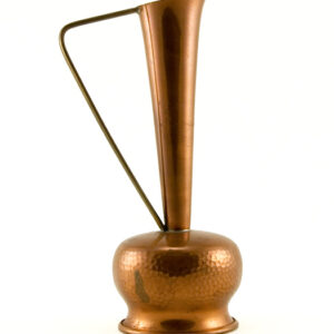 Mid-Century Hammered Copper Urn Bud Vase