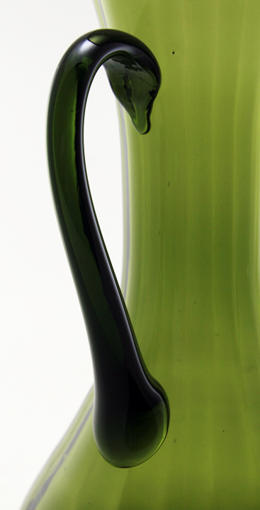 Big Blown Glass Pitcher Vase Mid-Century Italy - Image 2