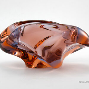 Mid-Century Modern Art Glass Art Glass Free-form Sculpture by Zelezny Brod