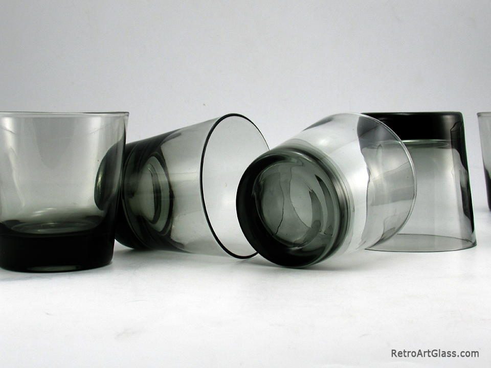 Holmegaard Danish Modern Cocktail Tumbler Set 14 in Smoke Green - Image 3