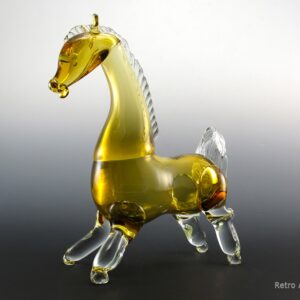 Large Mid-Century Modern Murano Horse Hand Blown Glass