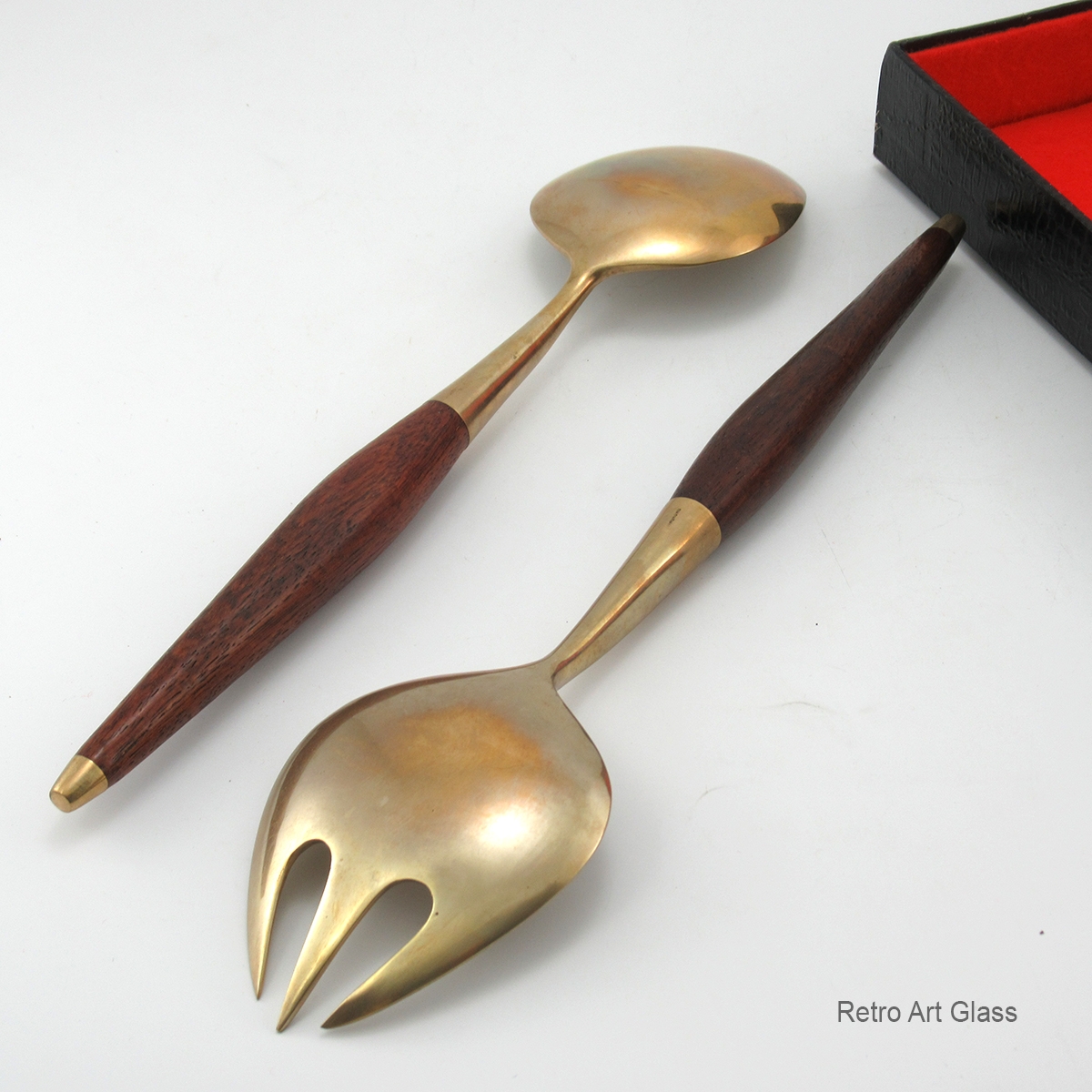 Mid-Century Modern Serving Utensils Made in Hong Kong - Image 2