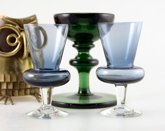Mid-Century Modern Space Age Cocktail Glass Set - Image 3