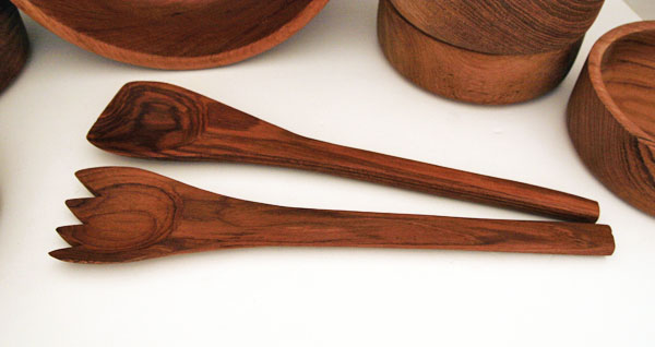 Mid-Century Modern Teak Table Service Set - Image 3