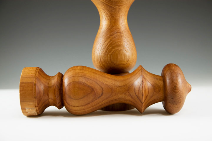 Mid-Century Modern Turned Wood Shakers - Image 4