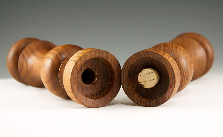 Mid-Century Modern Turned Wood Shakers - Image 2