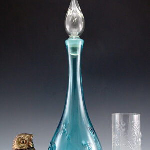 Mid-Century Modern Decor Blown Glass Decanter