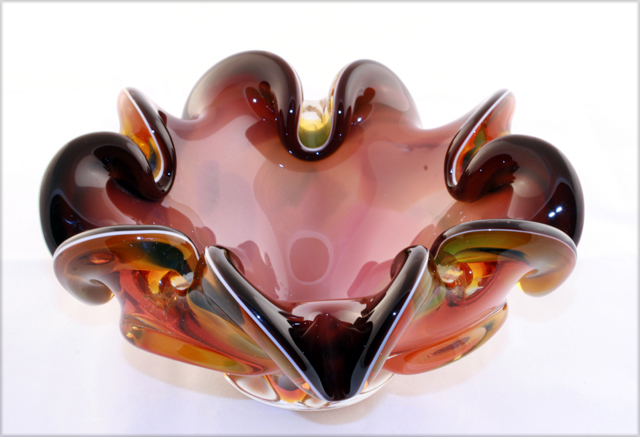 Mid-Century Multi Cased Murano Art Glass