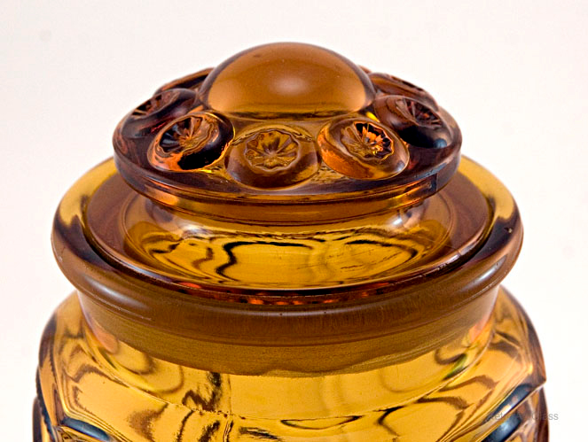 Vintage Moon and Star Glass Canister Large - Image 3