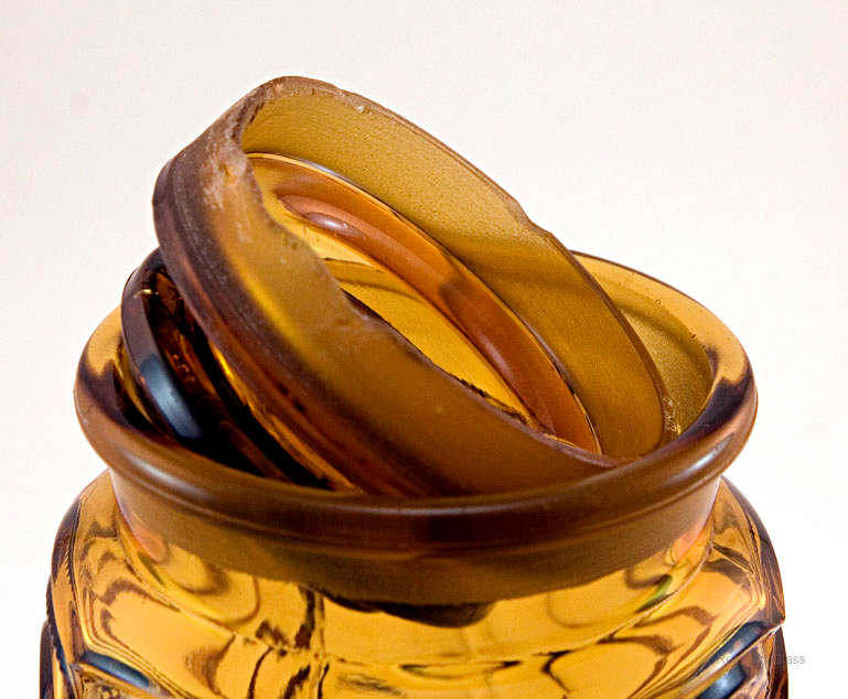 Vintage Moon and Star Glass Canister Large - Image 4