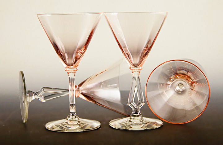 Art Deco Stemware Art Moderne Set of 4 by Morgantown - Image 2
