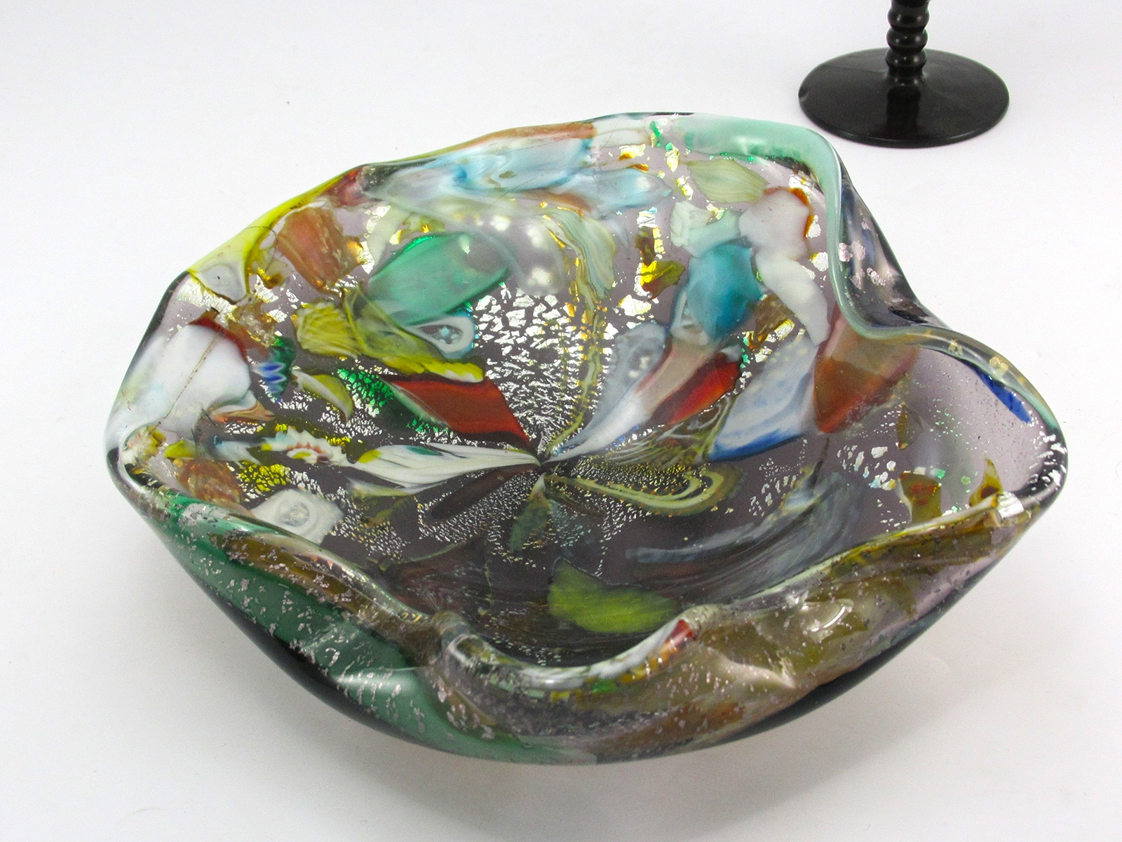 AVeM Glass Oyster Shell Tutti Frutti Bowl 1950's Murano - Image 4