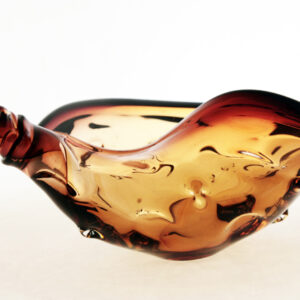 Hand Formed Shell Bowl Murano Glass