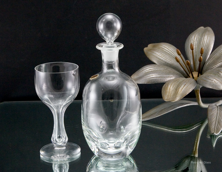 Nason & Moretti Blown Crystal Pinch Decanter - Image 2