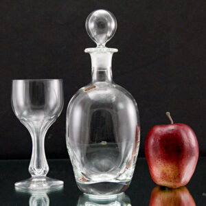 Nason & Moretti Blown Crystal Pinch Decanter
