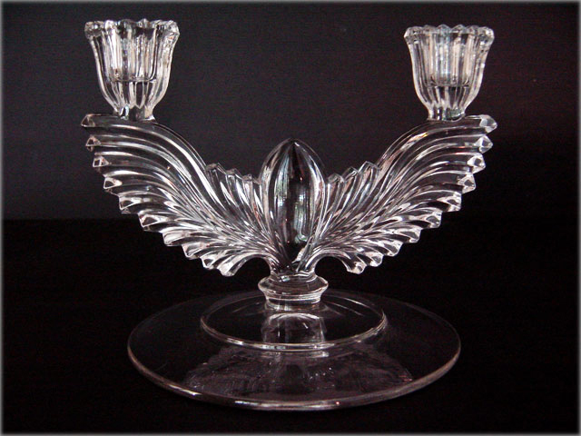Winged Candelabra Set by New Martinsville - Image 2