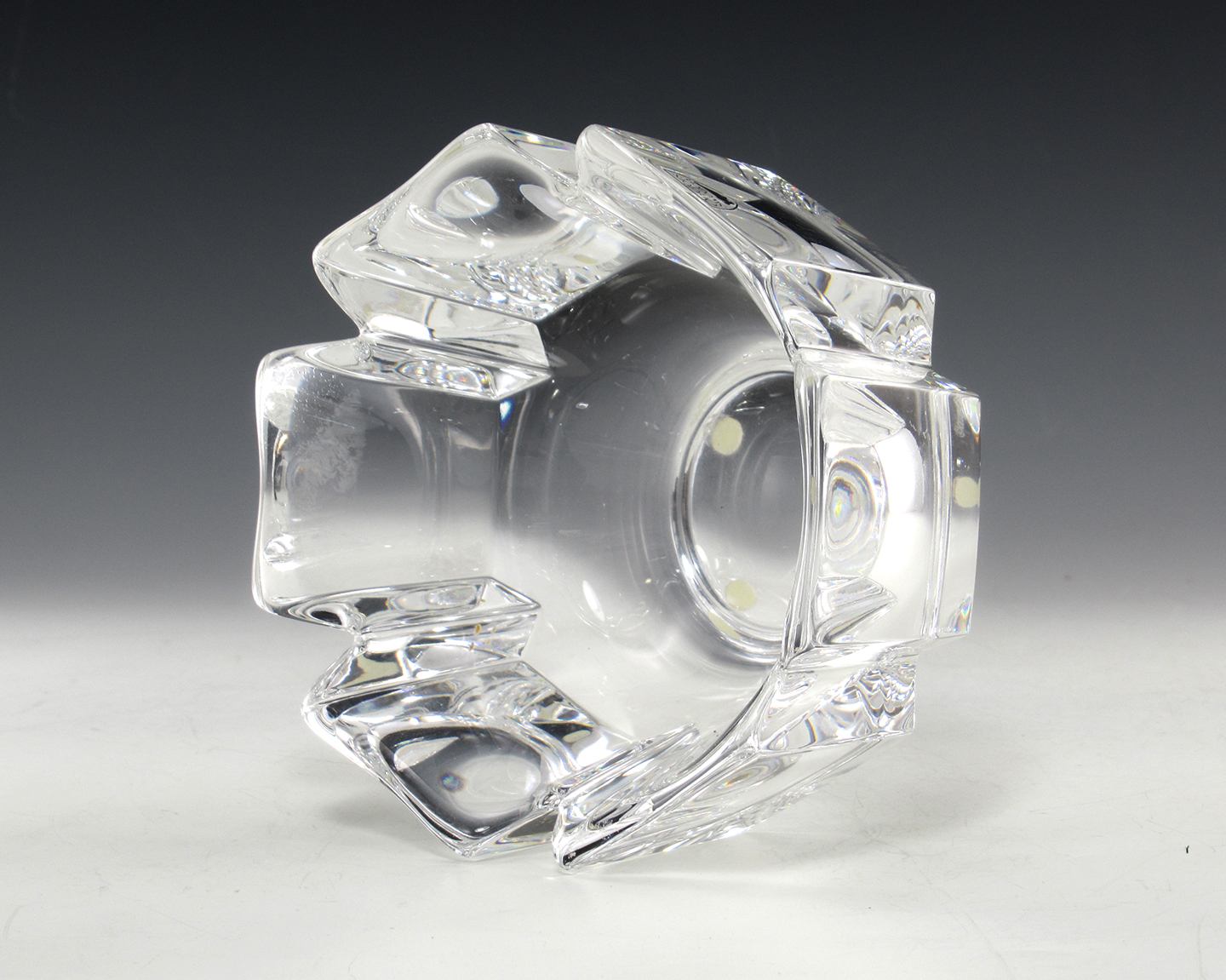 Orrefors Crystal Corona Occasional Bowl with Engraved Signature - Image 5