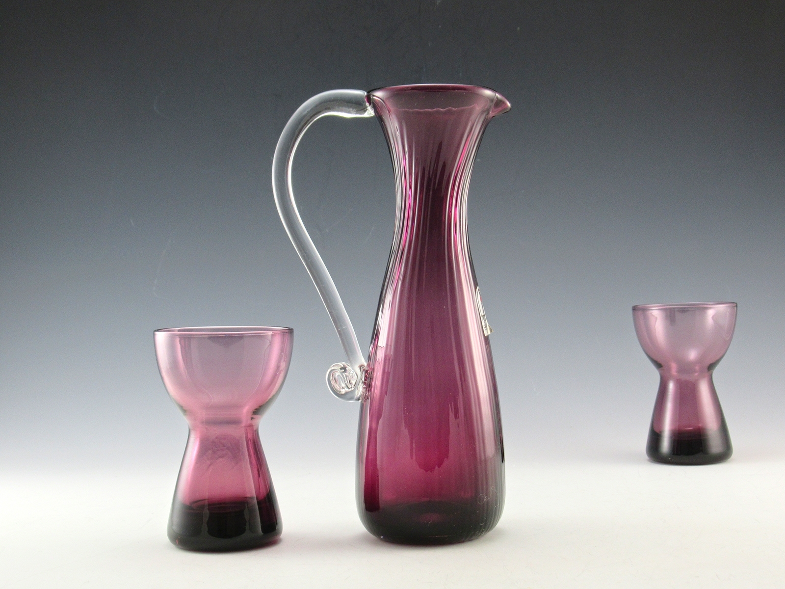 Vintage Amethyst Ewer Jug by Pilgrim Art Glass, USA - Image 5