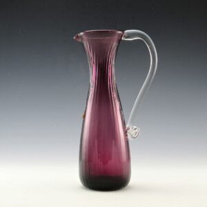 Vintage Amethyst Ewer Jug by Pilgrim Art Glass, USA