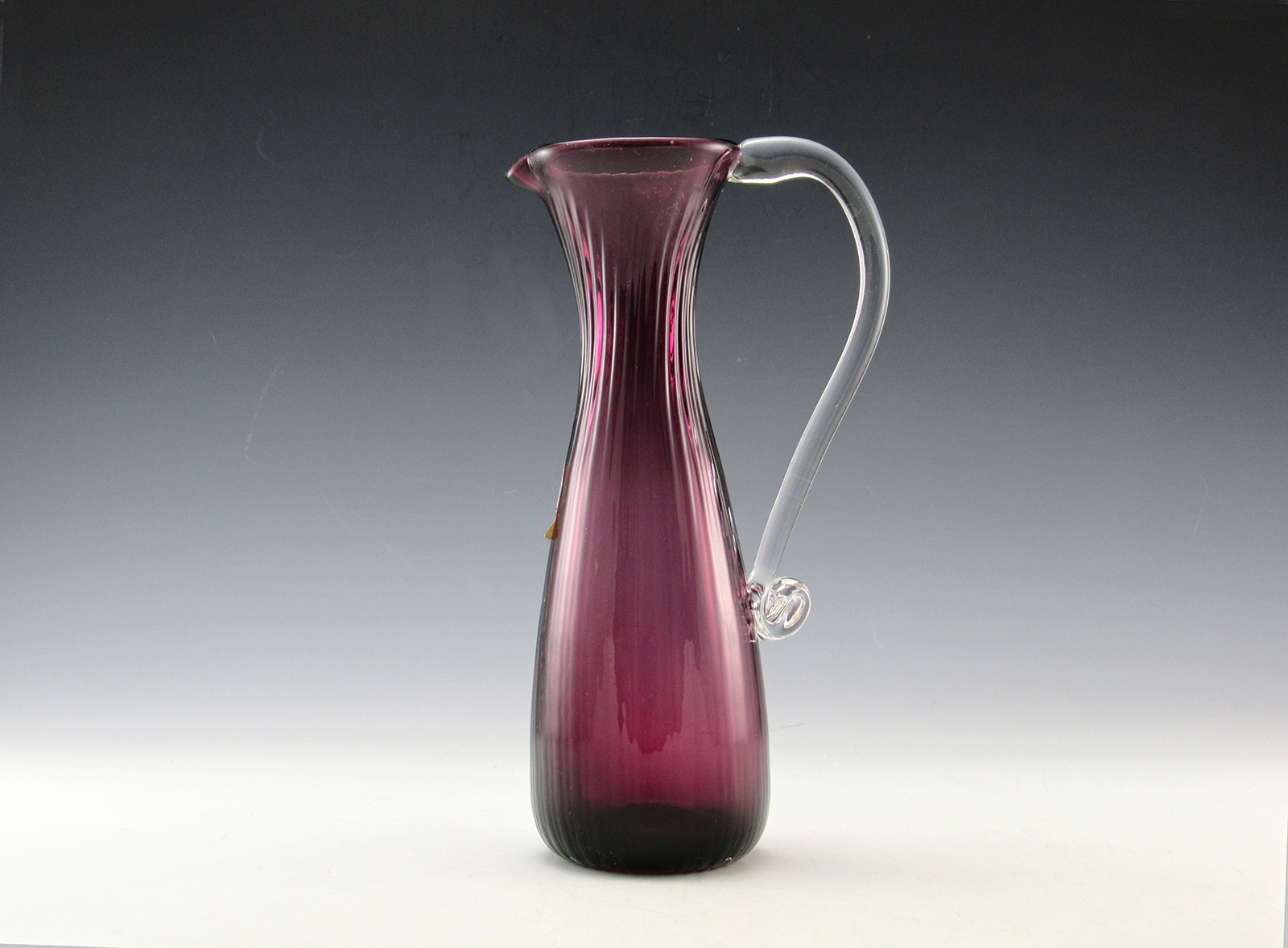 Vintage Amethyst Ewer Jug by Pilgrim Art Glass, USA