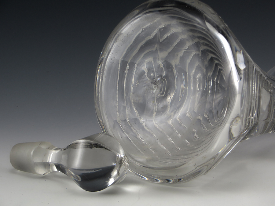 Heisey Prison Stripe Pattern Antique Crystal Cruet Rare - Image 6