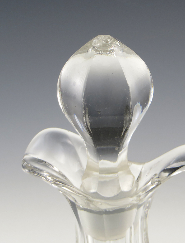 Heisey Prison Stripe Pattern Antique Crystal Cruet Rare - Image 7