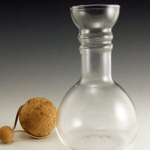 Pyrex Beaker Carafe with Cork Ball Stopper