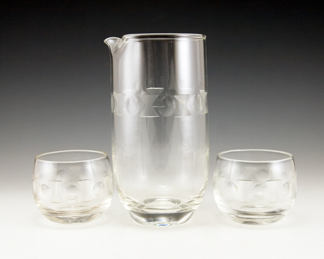 Retro Bar Glass Intimate Cocktail Set