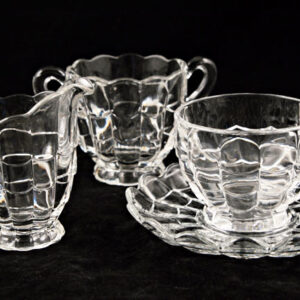 Vintage Coffee Set Service for Four by Cambridge Glass