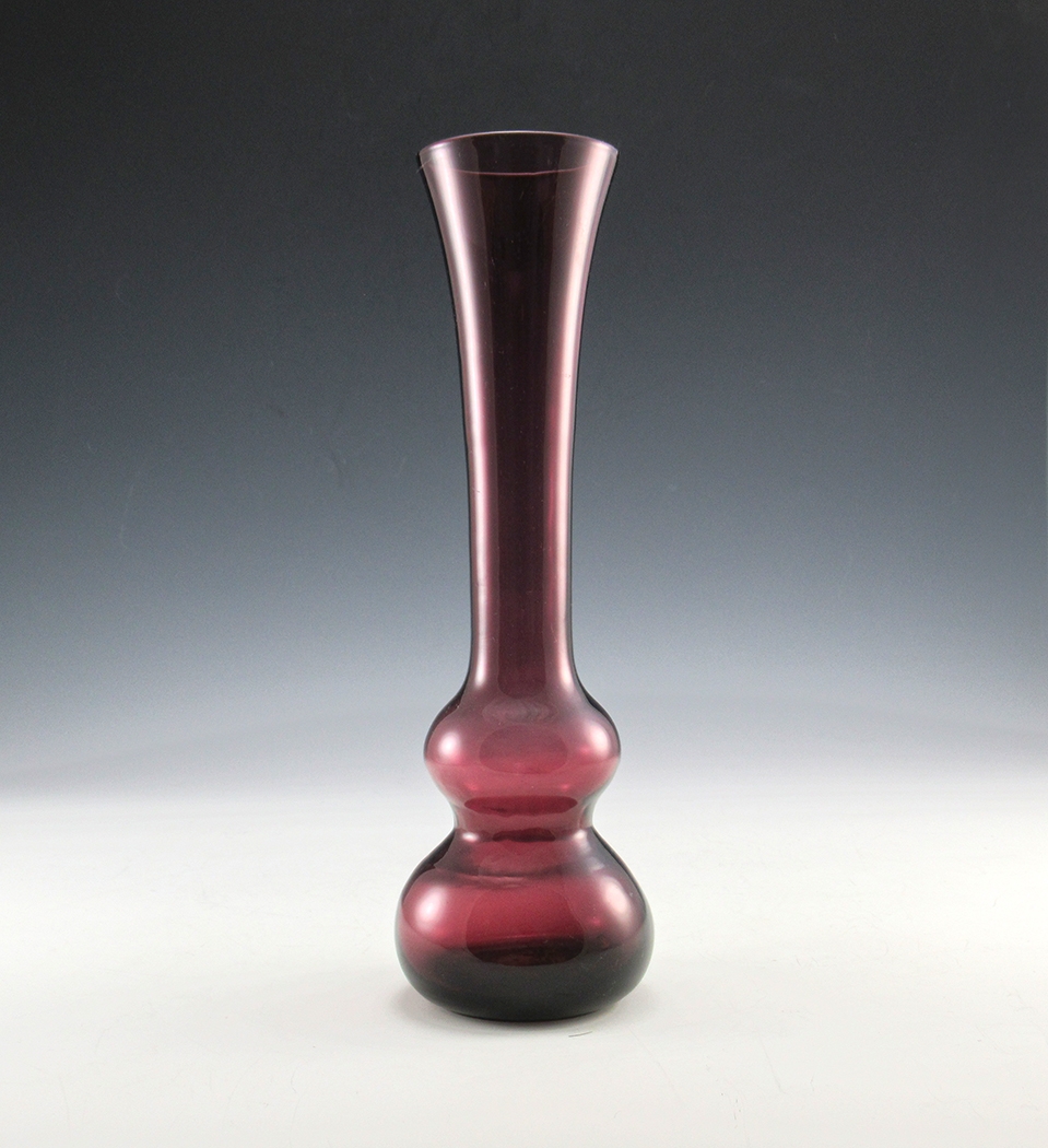 Retro Modern Bud Vase Tall Double Bubble Handmade