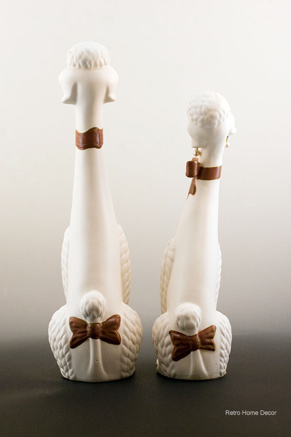 Retro Modern Tall Ceramic Poodles from 1960's - Image 2
