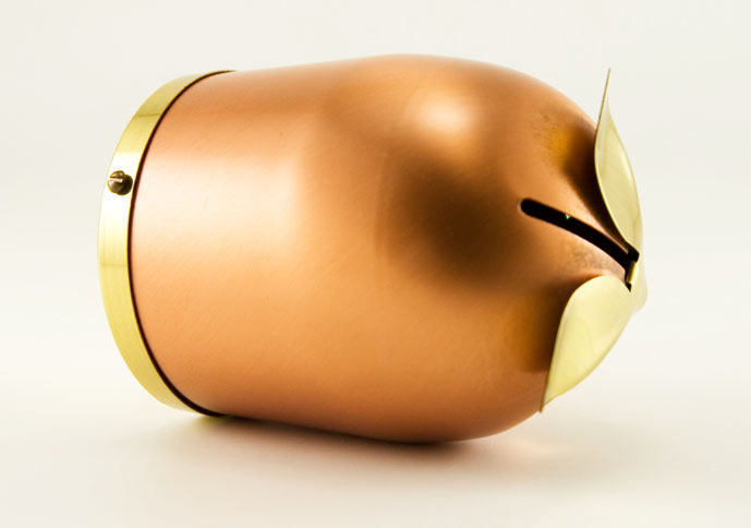 Retro Modern Copper Guild Owl bank - Image 3