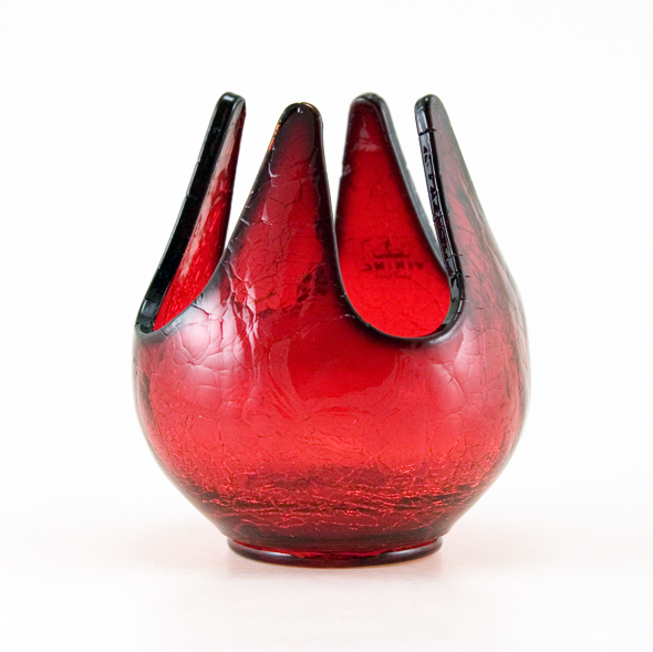 Ruby Vintage Crackle Glass Viking Patio Light - Image 3